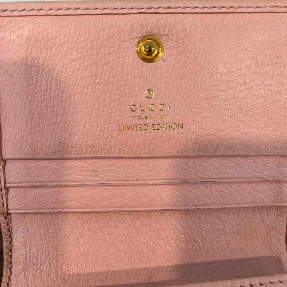 GUCCI Limited Edition Marmont Flora Pink Wallet - Picture 4 of 9